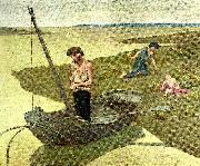 Pierre Puvis de Chavannes den fattige fiskaren oil painting